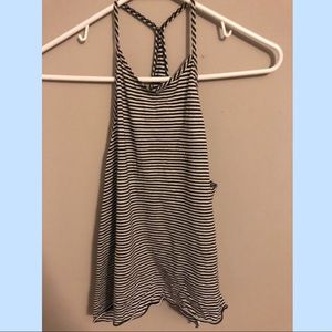 Striped flowy halter top